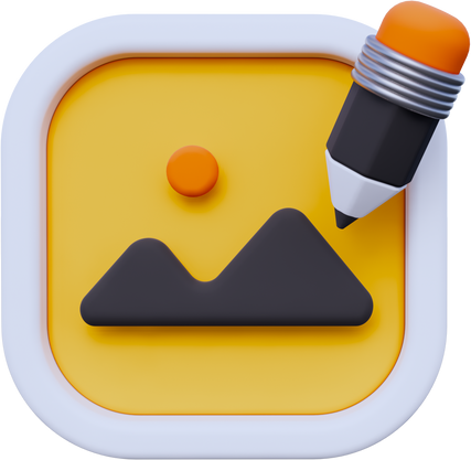 Edit Photo 3D Icon