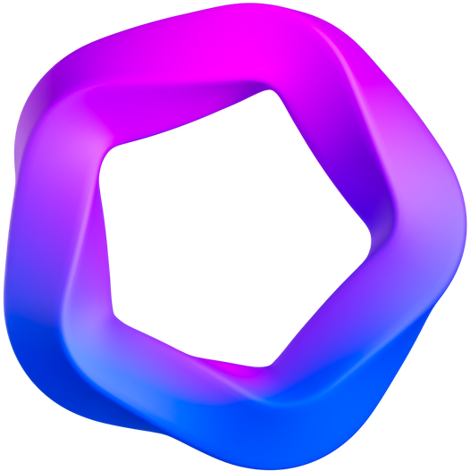 3D Smooth Gradient  Pentagon
