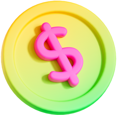 3D Smooth Gradient  Coin