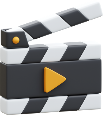 Clapperboard 3D Icon